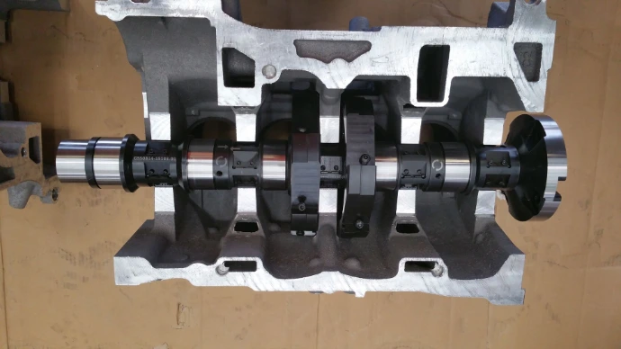 Machined crankshaft bearing supports